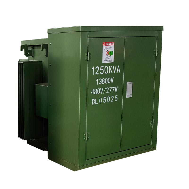 Transformateur triphasé monté sur socle